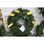 (2) 36 IN. PLAIN ARTIFICIAL WREATHS