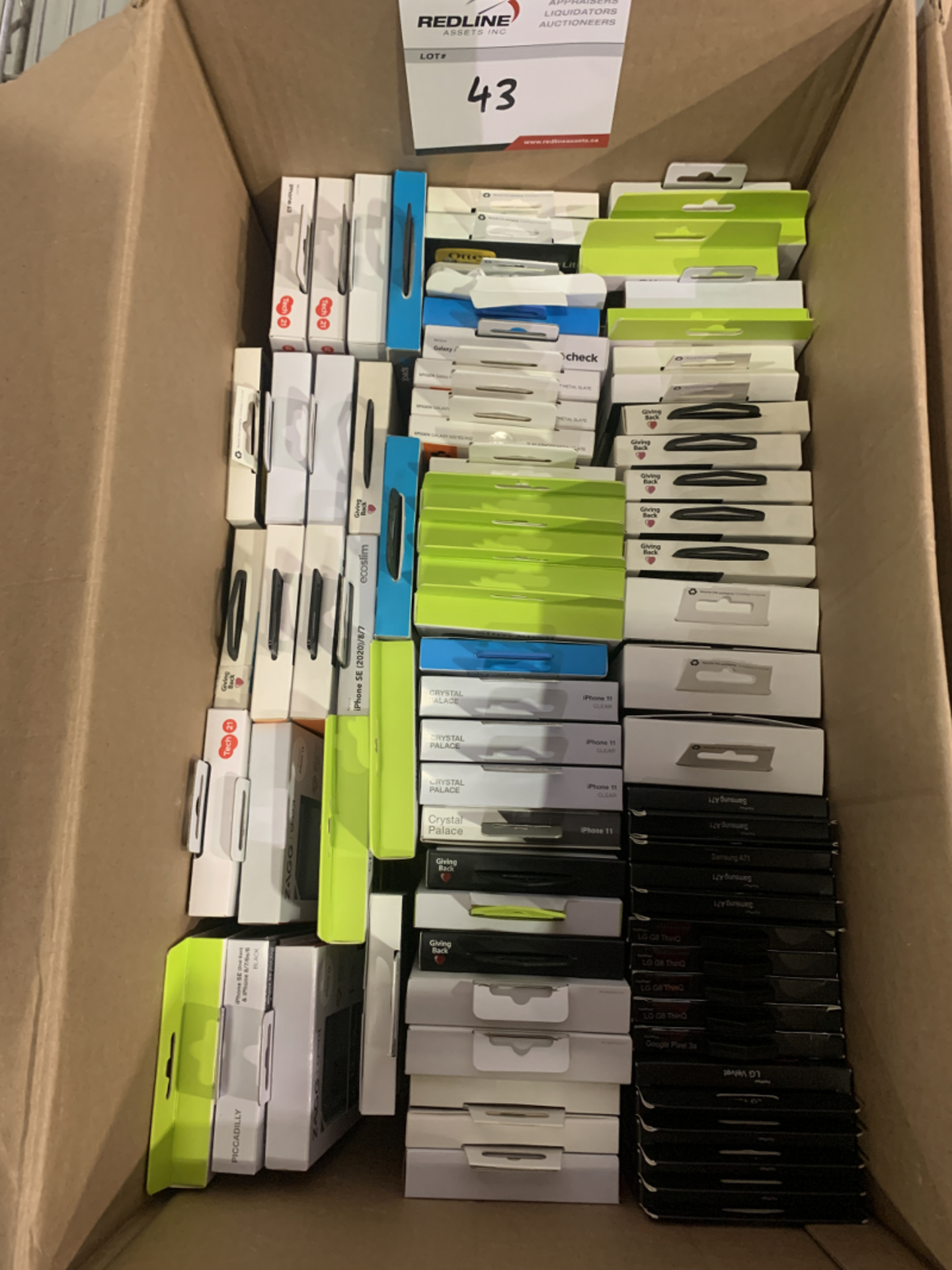 BOX OF ASSORTED CELL PHONE CASES & SCREEN PROTECTORS - Image 2 of 2