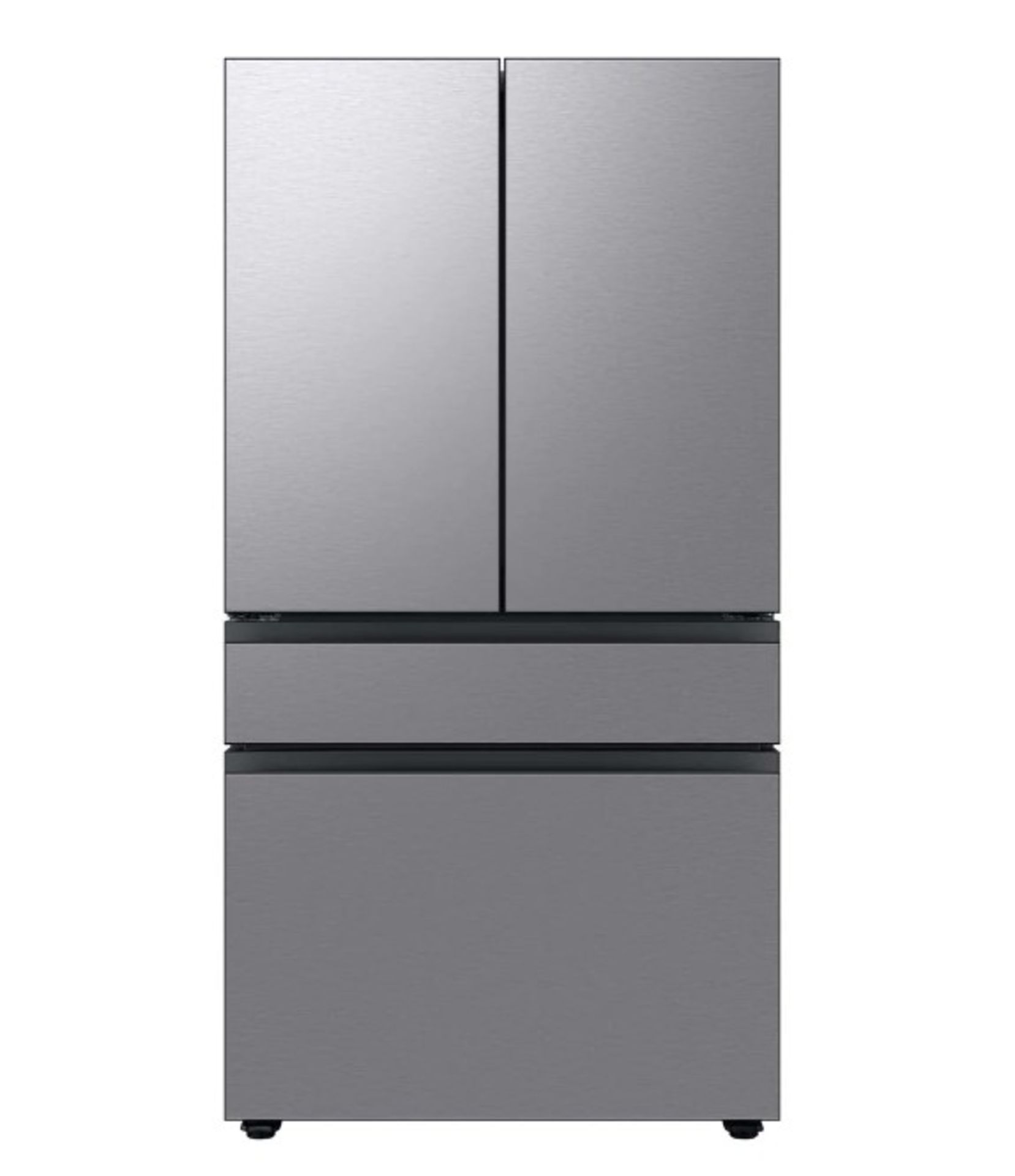 Samsung Bespoke 23 cu. ft. 4-Door French Door Smart with Beverage Center - Stainless Steel