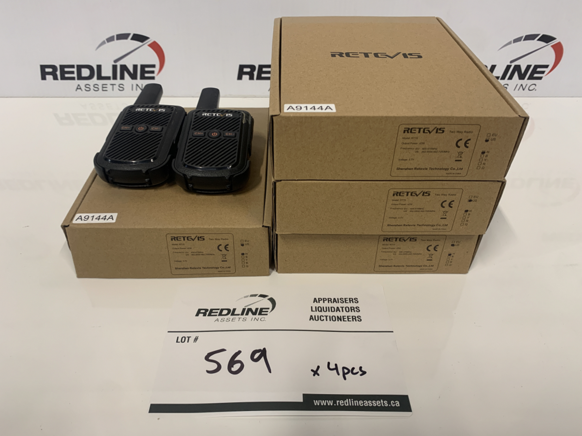 Retevis - RT15 Walkie Talkie - X 4PCS