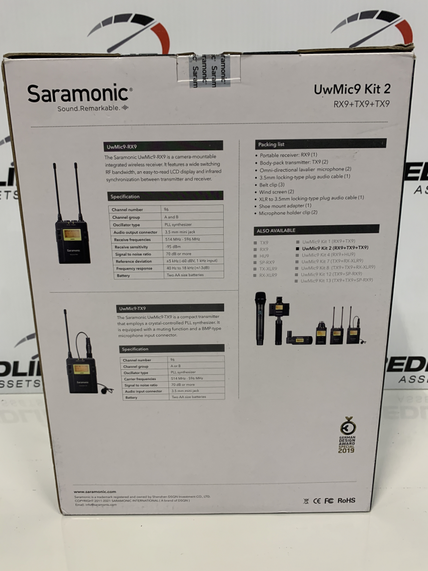 Saramonic - Microphone System - Model # Uw Mic9 kit 2 - Image 2 of 2