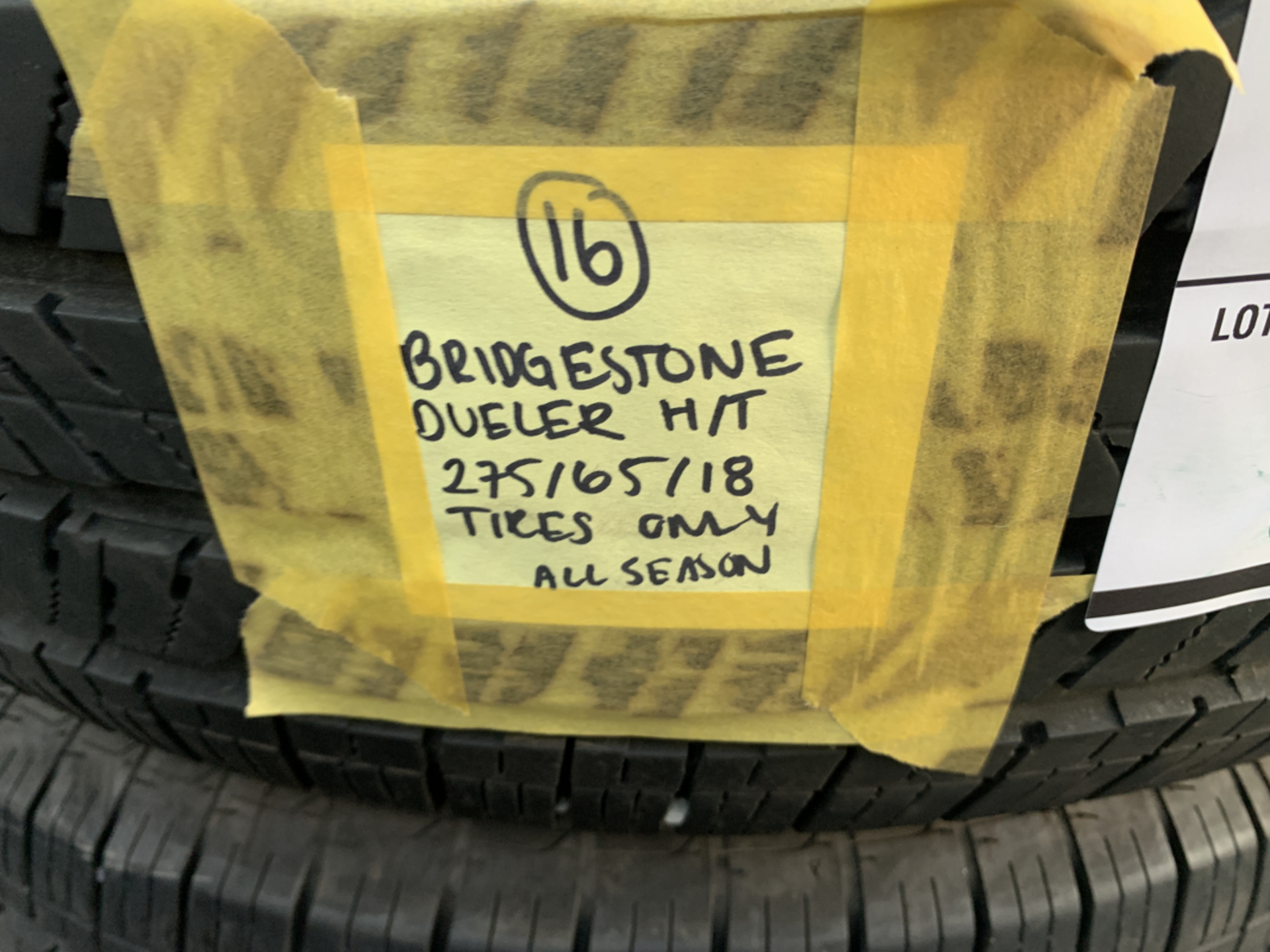 Bridgestone - Dueler H/T All Season Tires - Size 275/65/R18 - Image 2 of 5