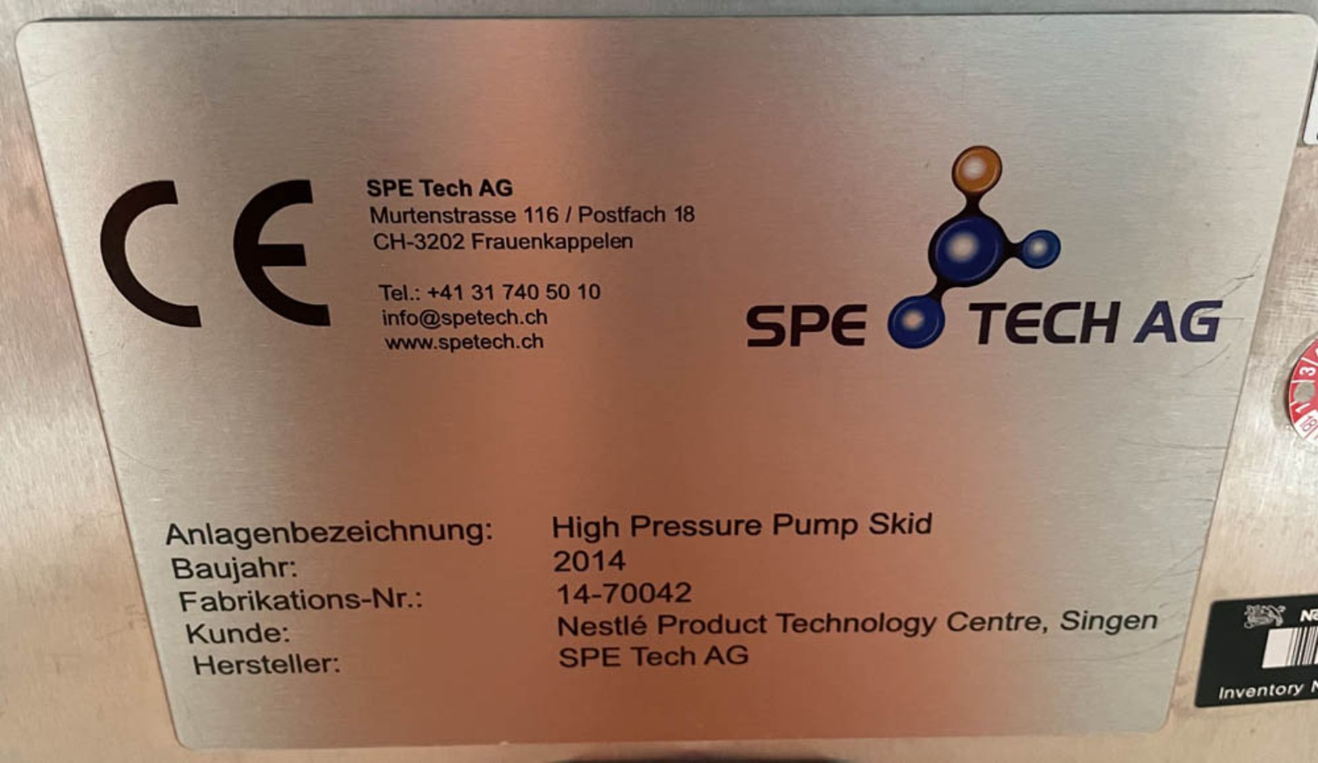 2014 SPE Tech AG High Pressure Pump Skid 14-7002 - Image 6 of 20