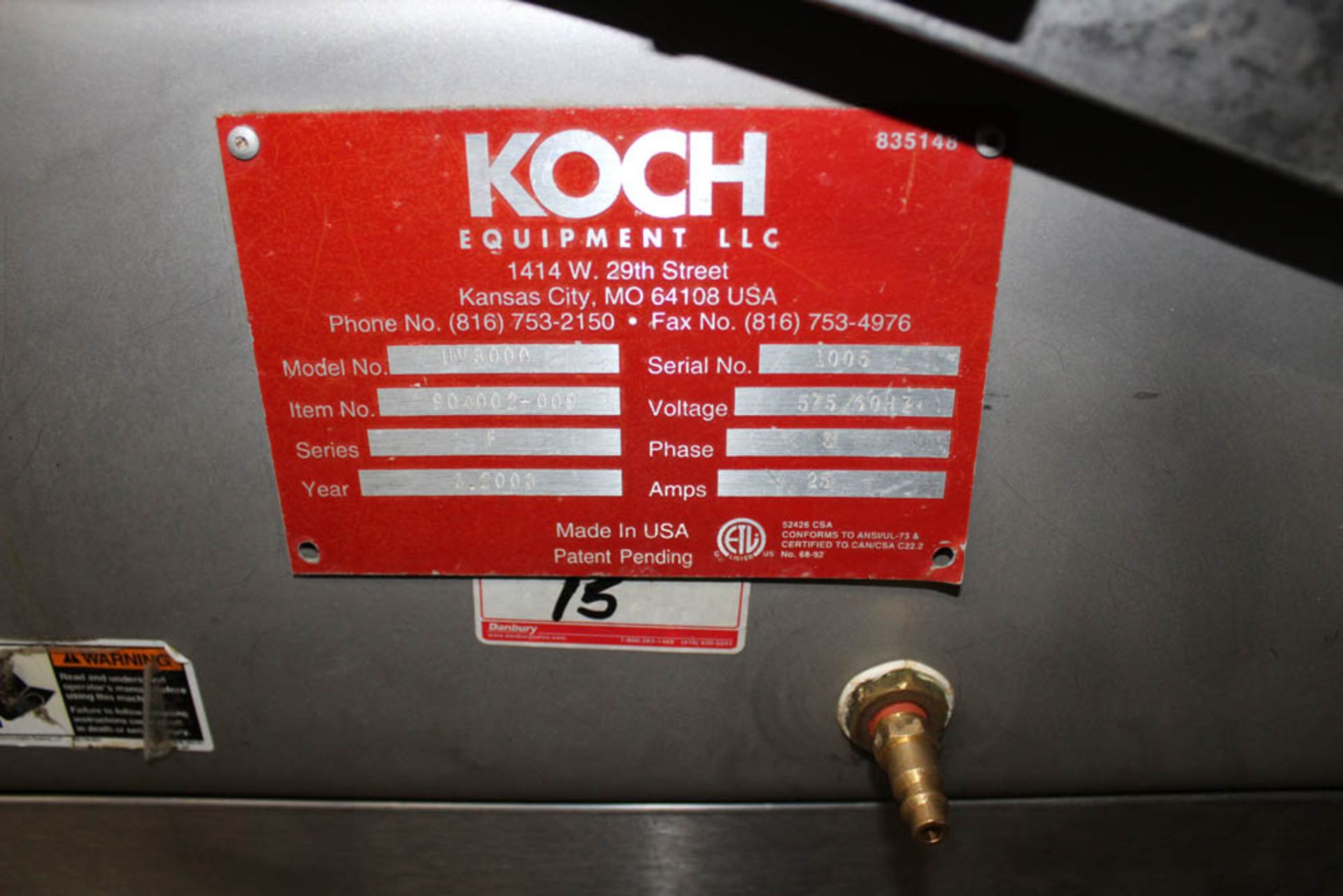 Koch Equipment Vacuum Sealer - Image 2 of 3