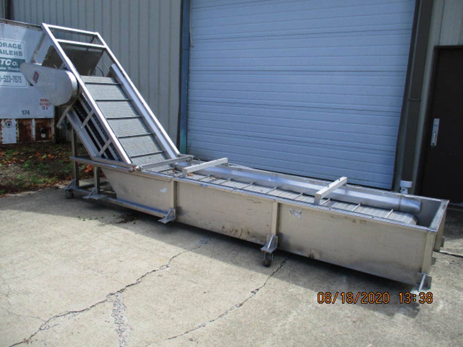 Lyco Rinser/Quenching Tank w/Incline Conveyor