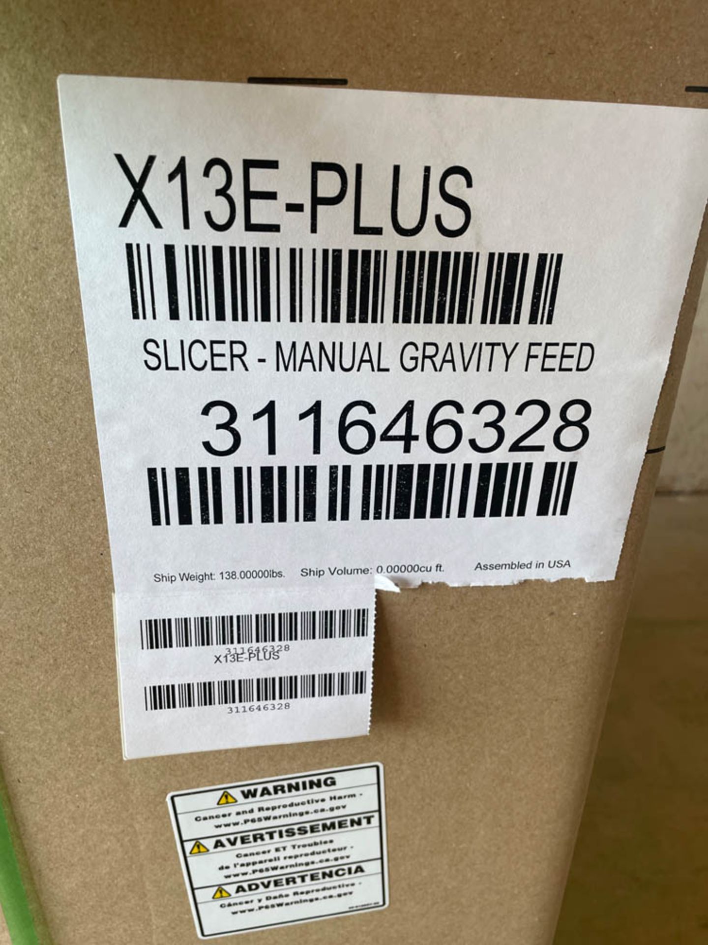 BERKEL X13E-Plus Slicer-Manual Gravity Feed - Image 4 of 7