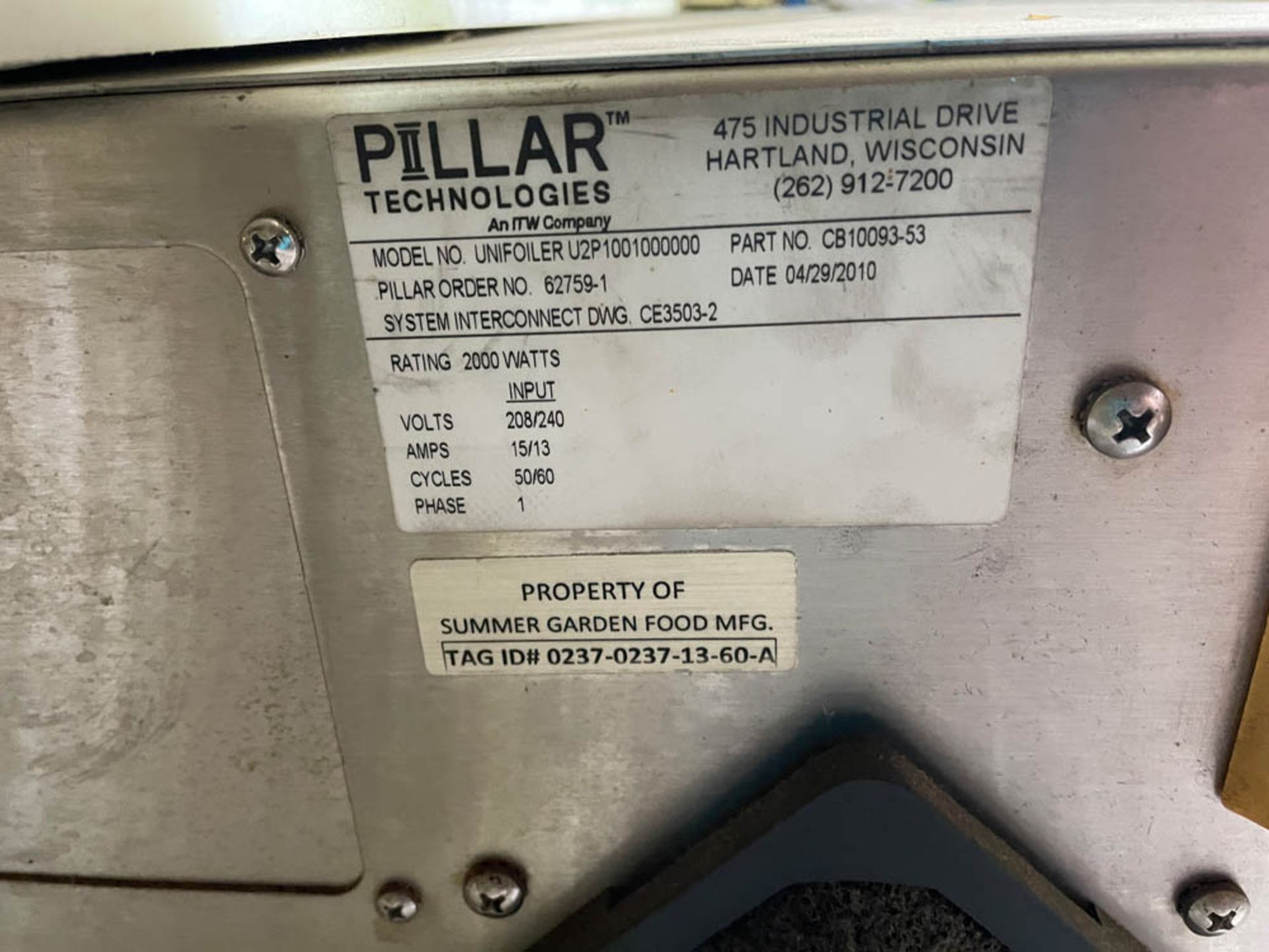 Pillar Induction Sealer - Image 7 of 7