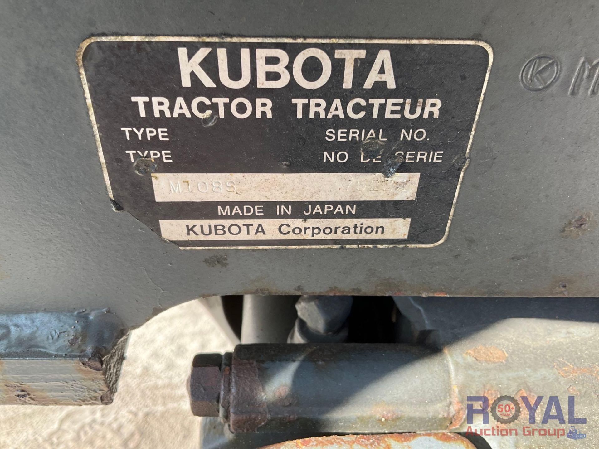 2013 Kubota Tractor M108S 4x4 Agricultural Tractor - Image 7 of 27