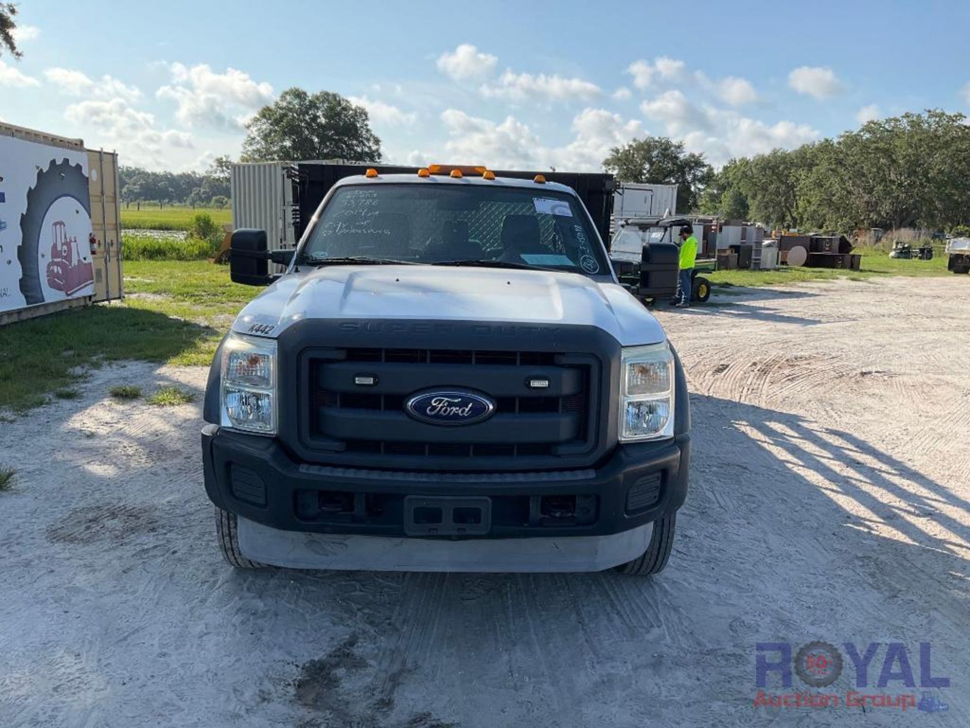 2014 Ford F-550 Flat Bed Stake Body Truck - Image 11 of 24