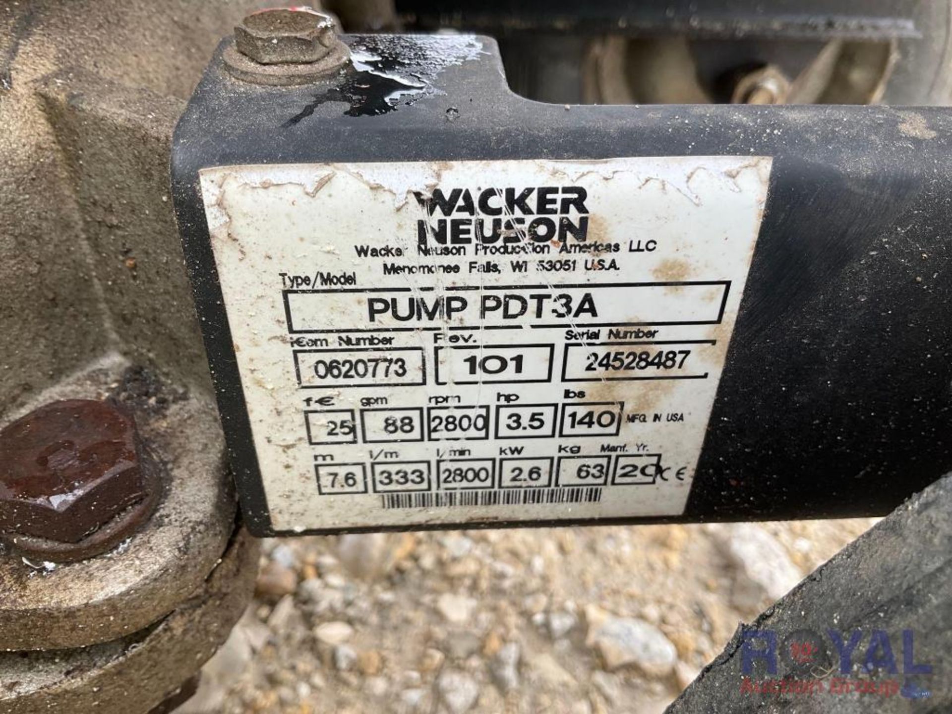 2020 Wacker Neuson PDT3A Pump - Image 5 of 6