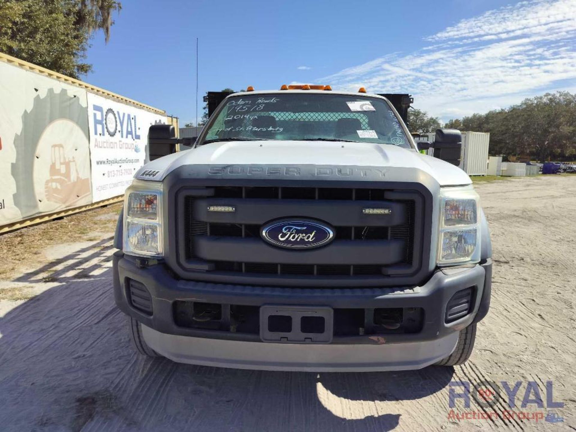 2014 Ford F550 Stakebody Flatbed Truck - Image 10 of 29