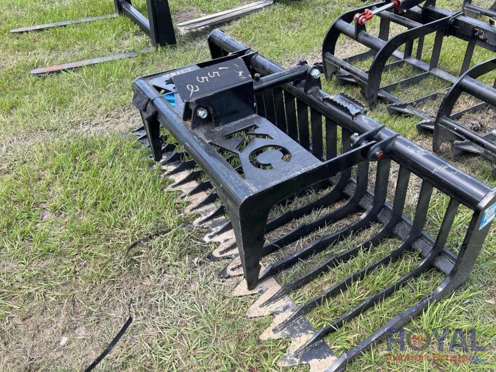 2023 KC 72inch Single Cylinder Grapple Rake Attachment - Image 3 of 6