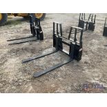 2023 Kivel 4200lbs 48in Skid Steer Fork Attachment