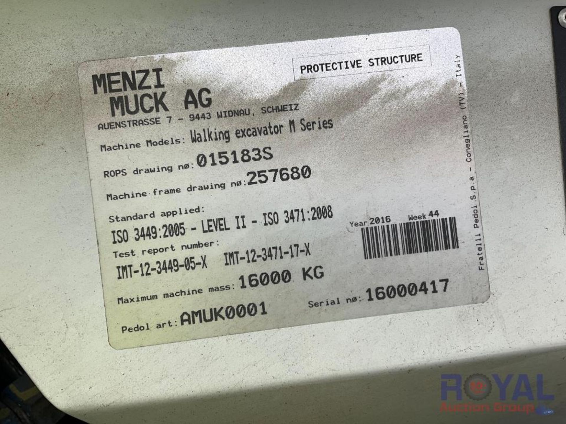 2017 Menzi Muck M520 w/ Brush Hog Attachment - Image 8 of 57