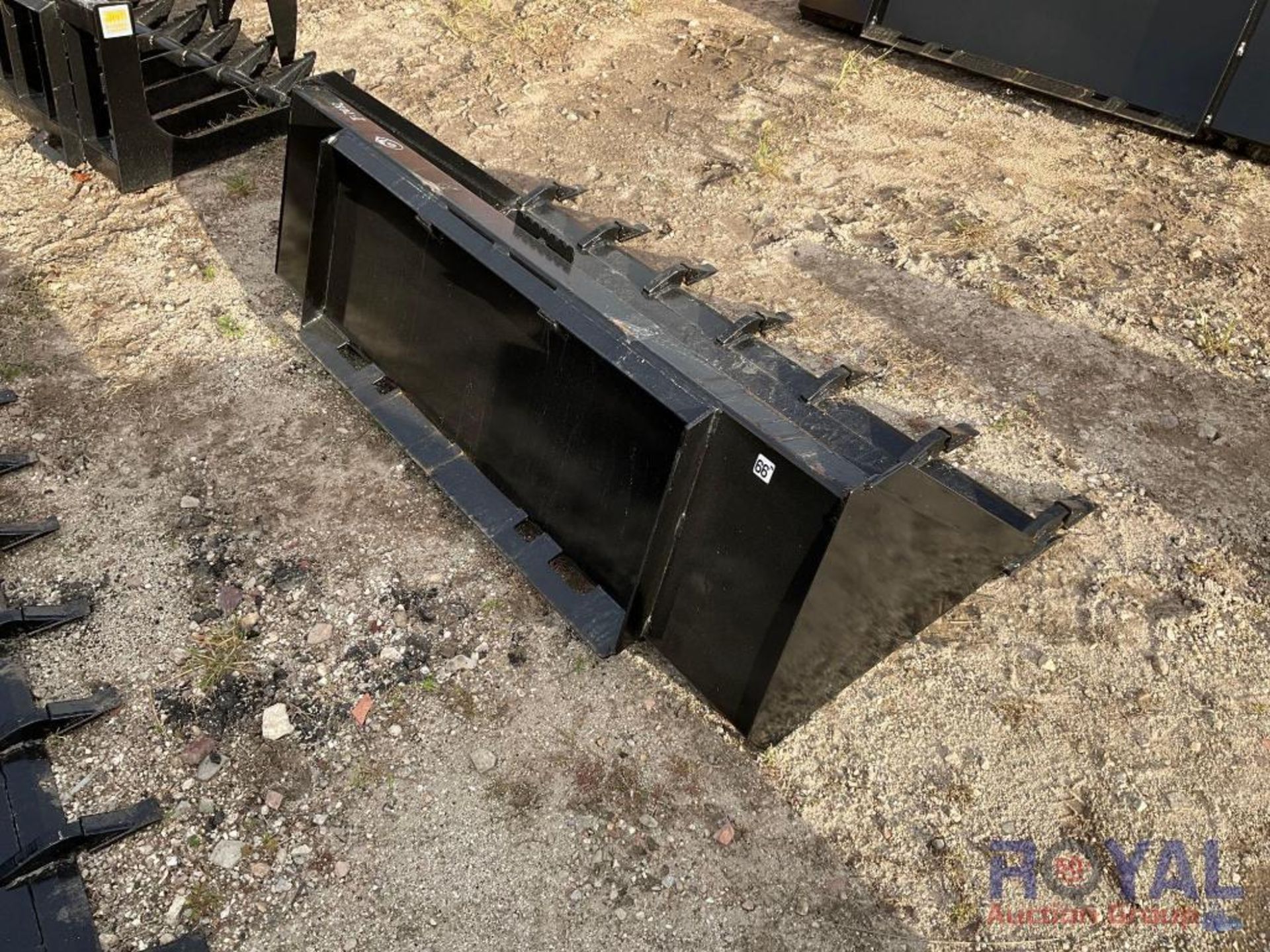 2023 66in Skid Steer Bucket with Teeth Attachment - Image 4 of 5