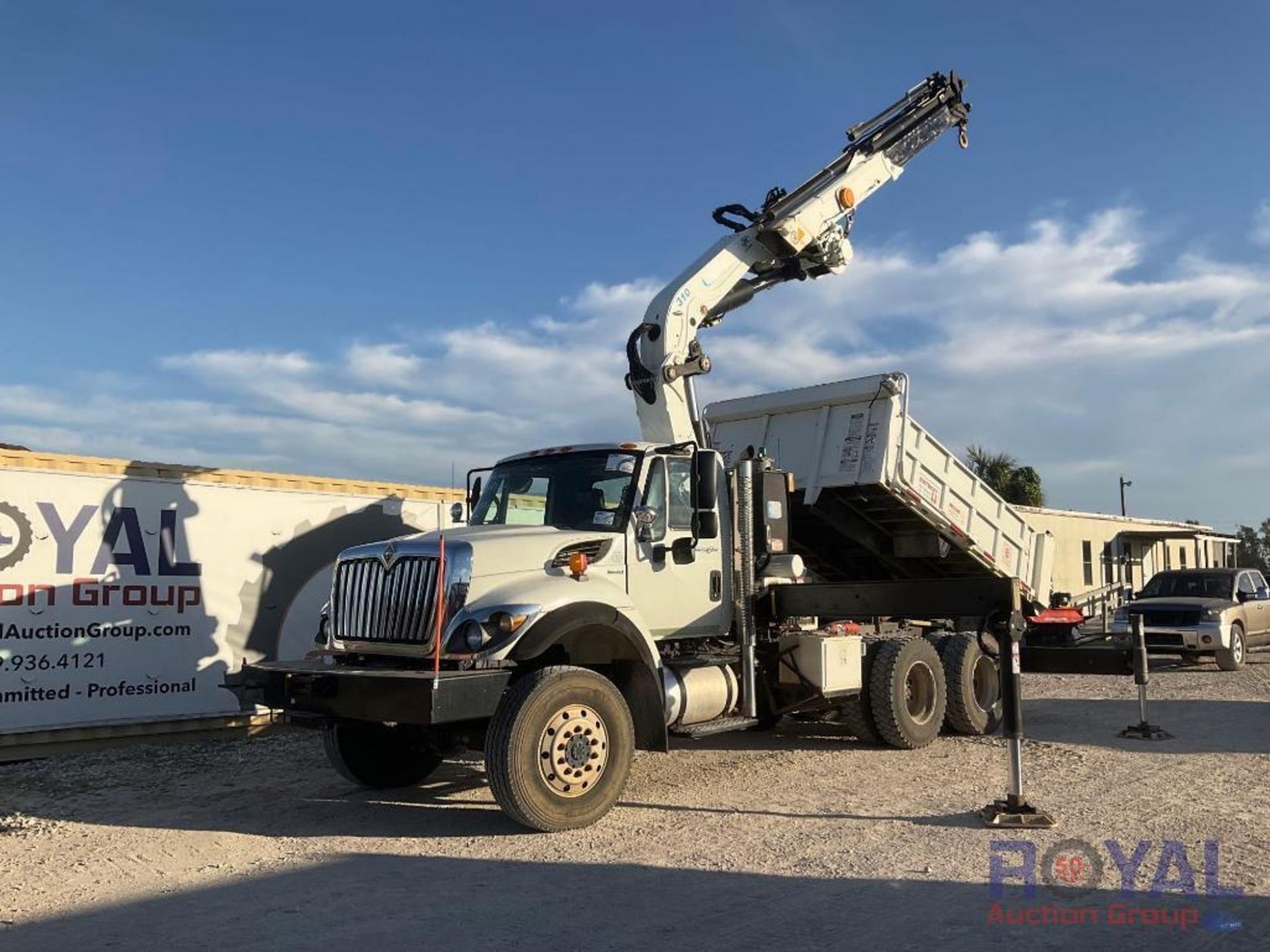 2008 International 7400 Effer 310 Knuckleboom 6x6 Dump Truck