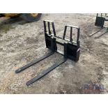 2023 Kivel 4200lbs 48in Skid Steer Fork Attachment