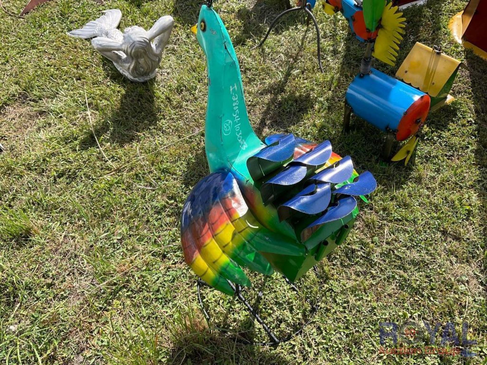 Metal Rainbow Peacock Decoration - Image 4 of 4