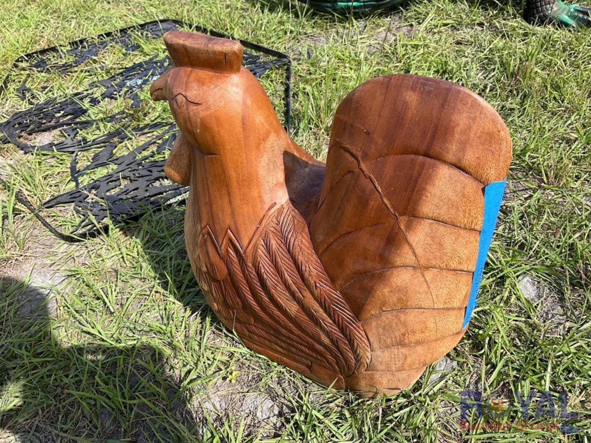 Solid Wood Chicken Figure - Image 4 of 4