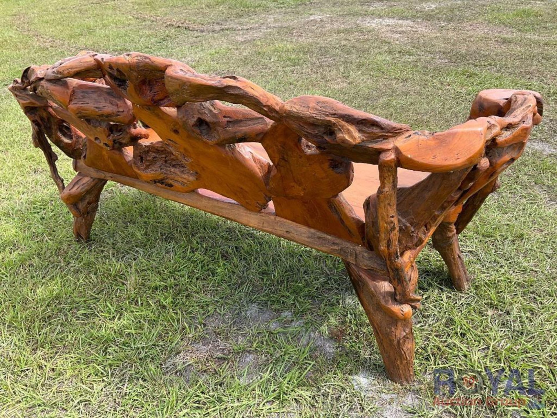 Teak Wood Bench - Image 3 of 4