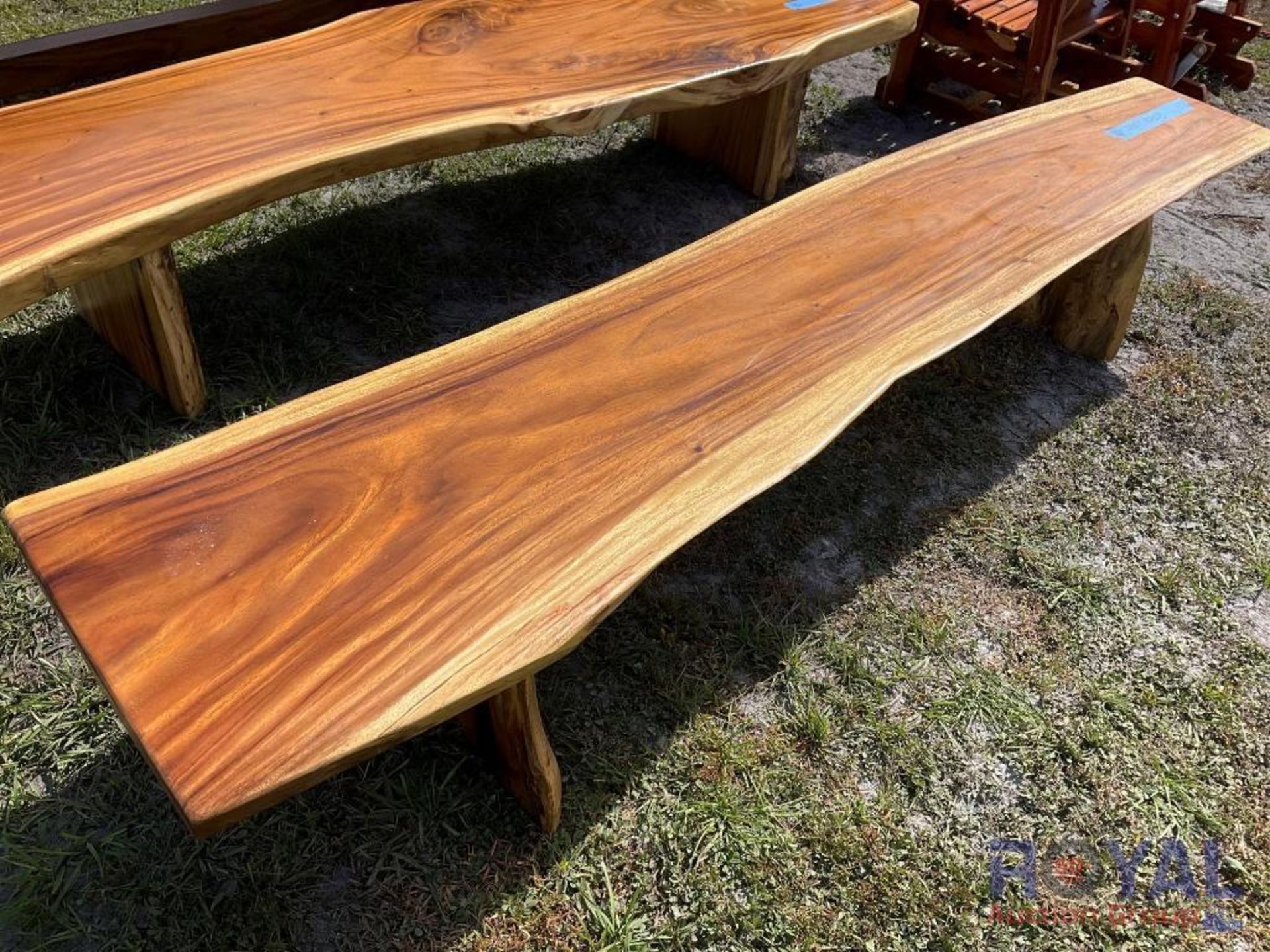 Solid Teak Wood Bench - Image 2 of 4