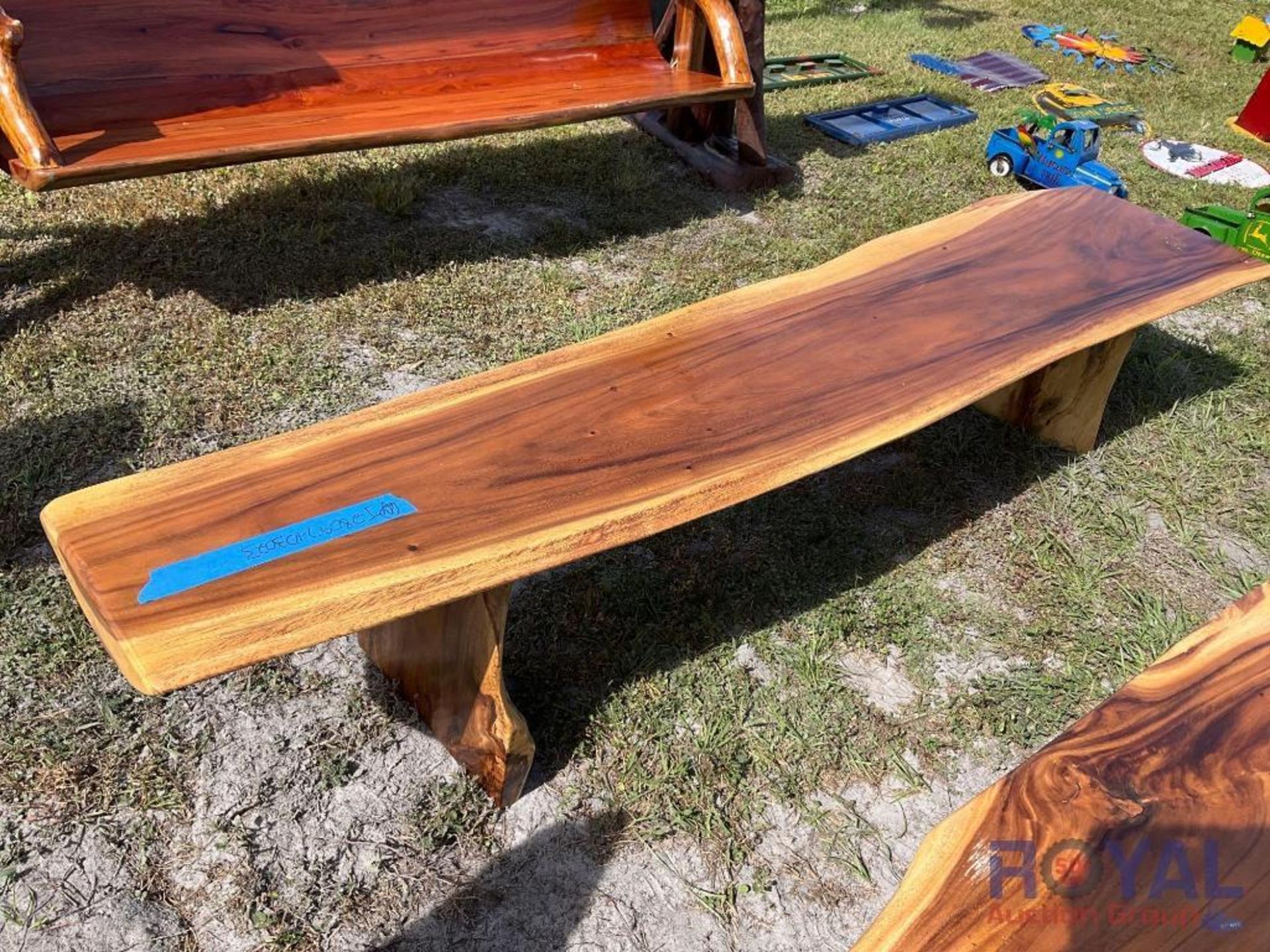 Solid Teak Wood Bench - Image 4 of 4