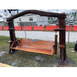 Solid Teak Wood Bench Swing