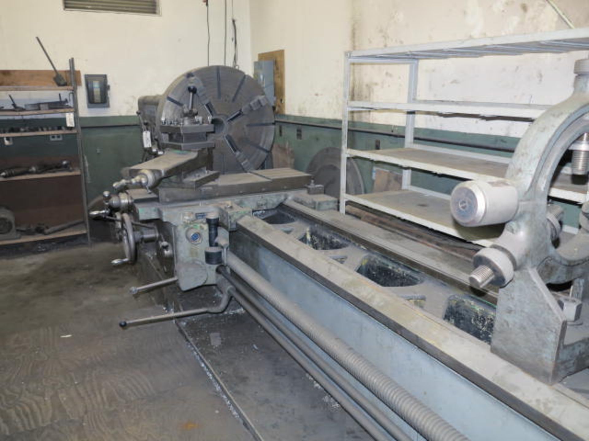 IMPERIAL P30/47 Lathe 30'' Swing 10' Bed, Powered Saddle, Steady Rest, Tail Stock, 4 Jaw Chuck, 9-