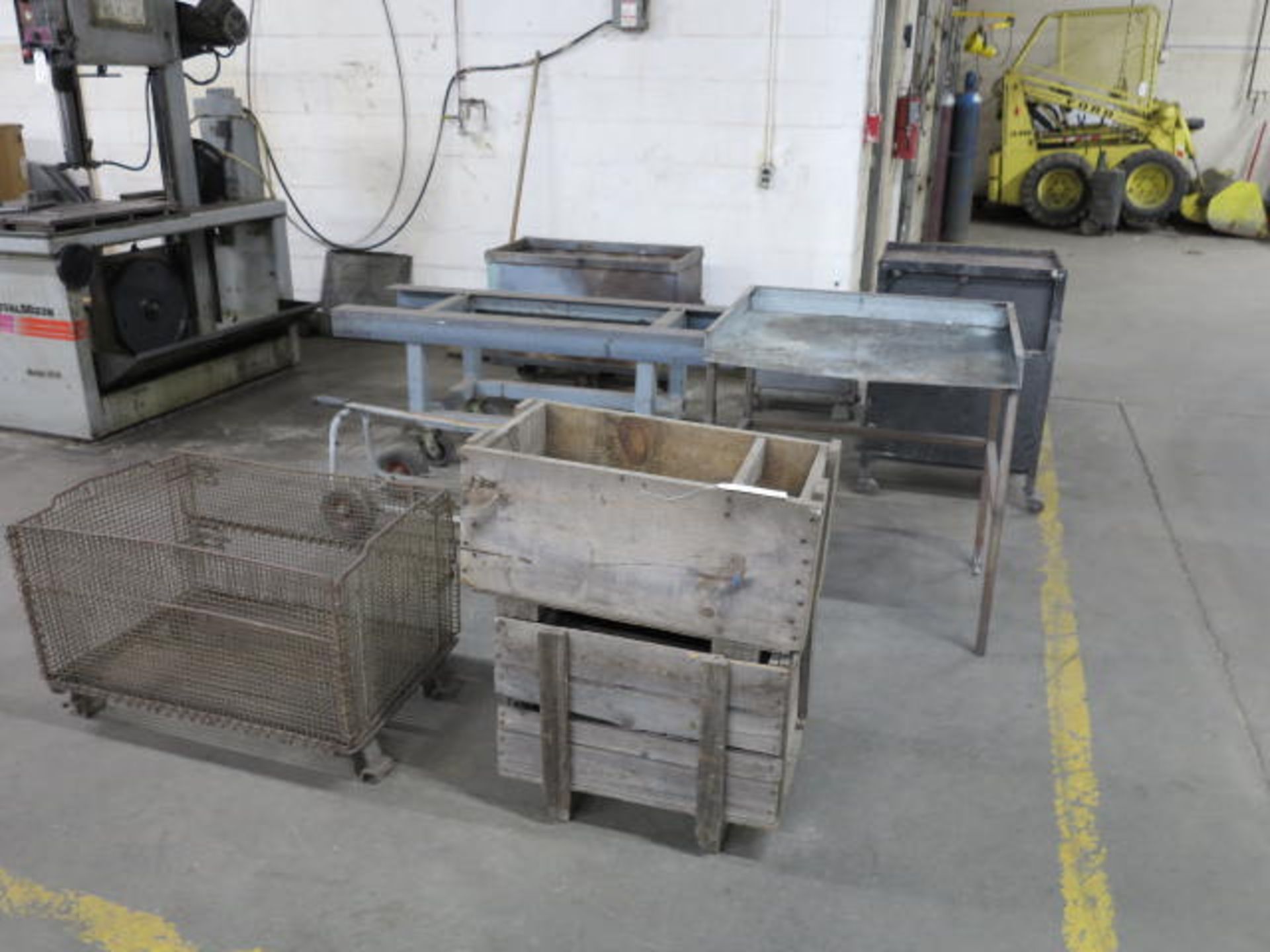 Lot Steel Trays and Wood Boxes-Pine Street Pawt.