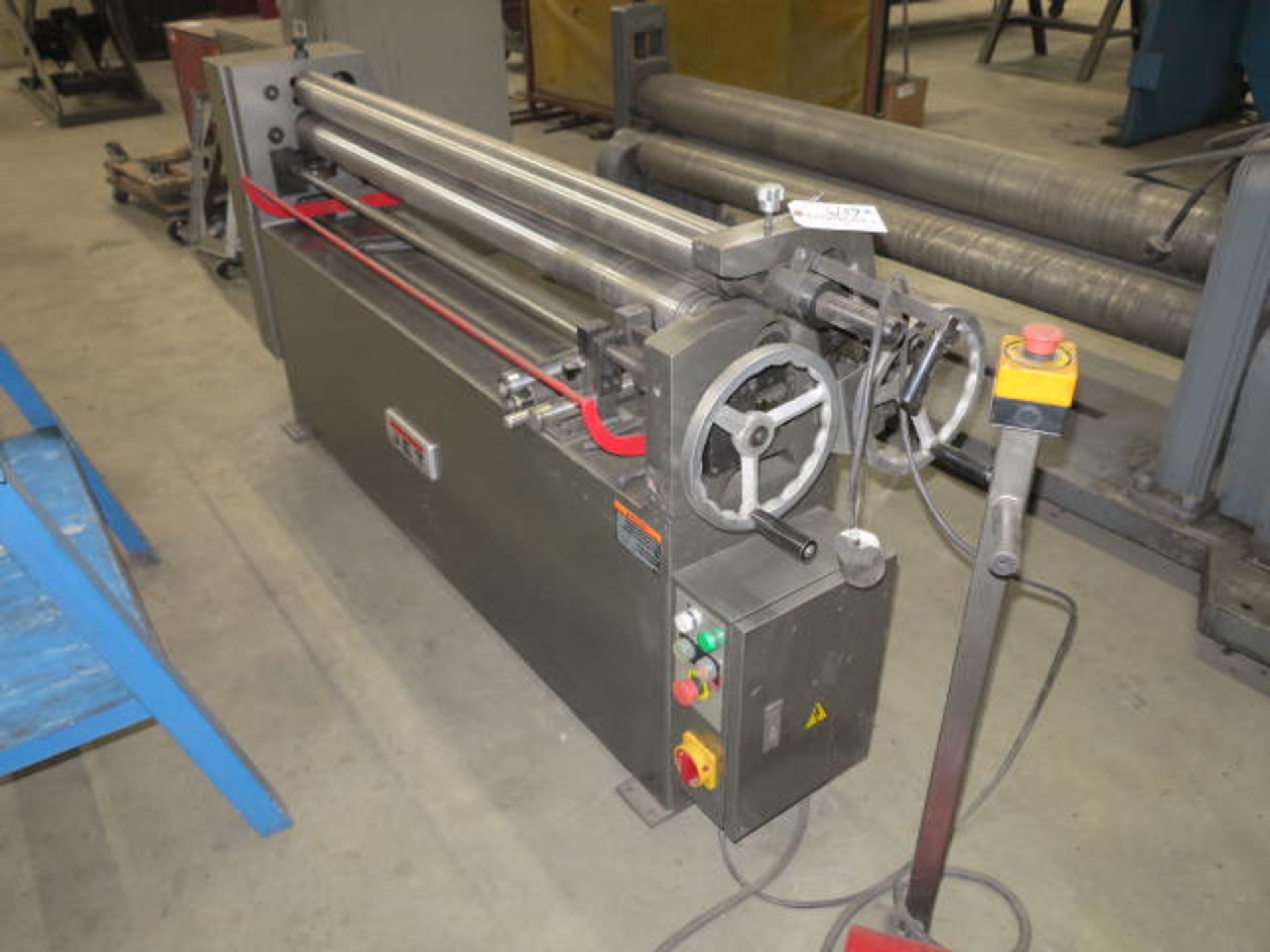 JET 14 Gage X60'' Electric Plate Roller Model ERP1460-3, S/N 18010004, Emergency Stop, Foot