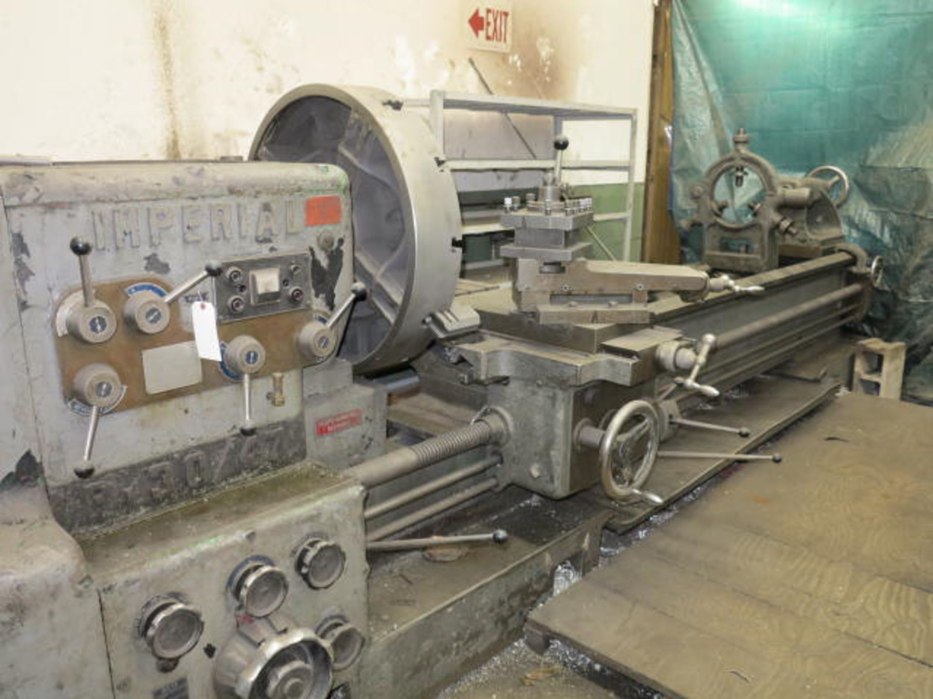 IMPERIAL P30/47 Lathe 30'' Swing 10' Bed, Powered Saddle, Steady Rest, Tail Stock, 4 Jaw Chuck, 9- - Image 2 of 3