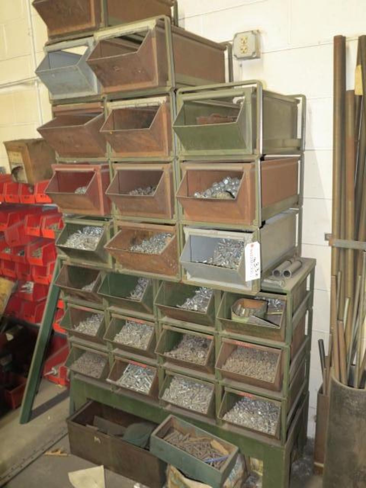 Lot Stack Bins with Nuts and Bolts