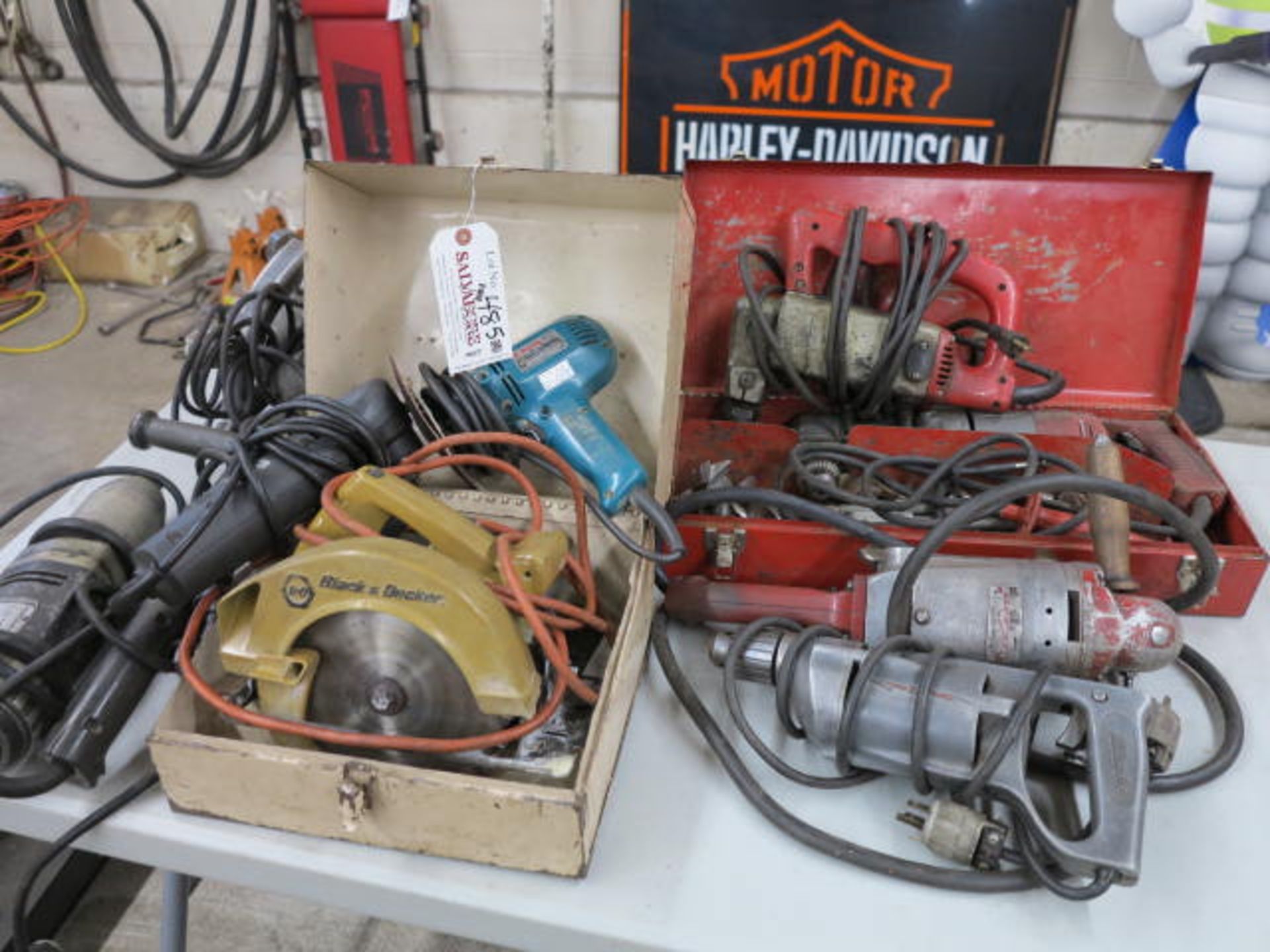 Lot Electric Drills, Saws and Grinders