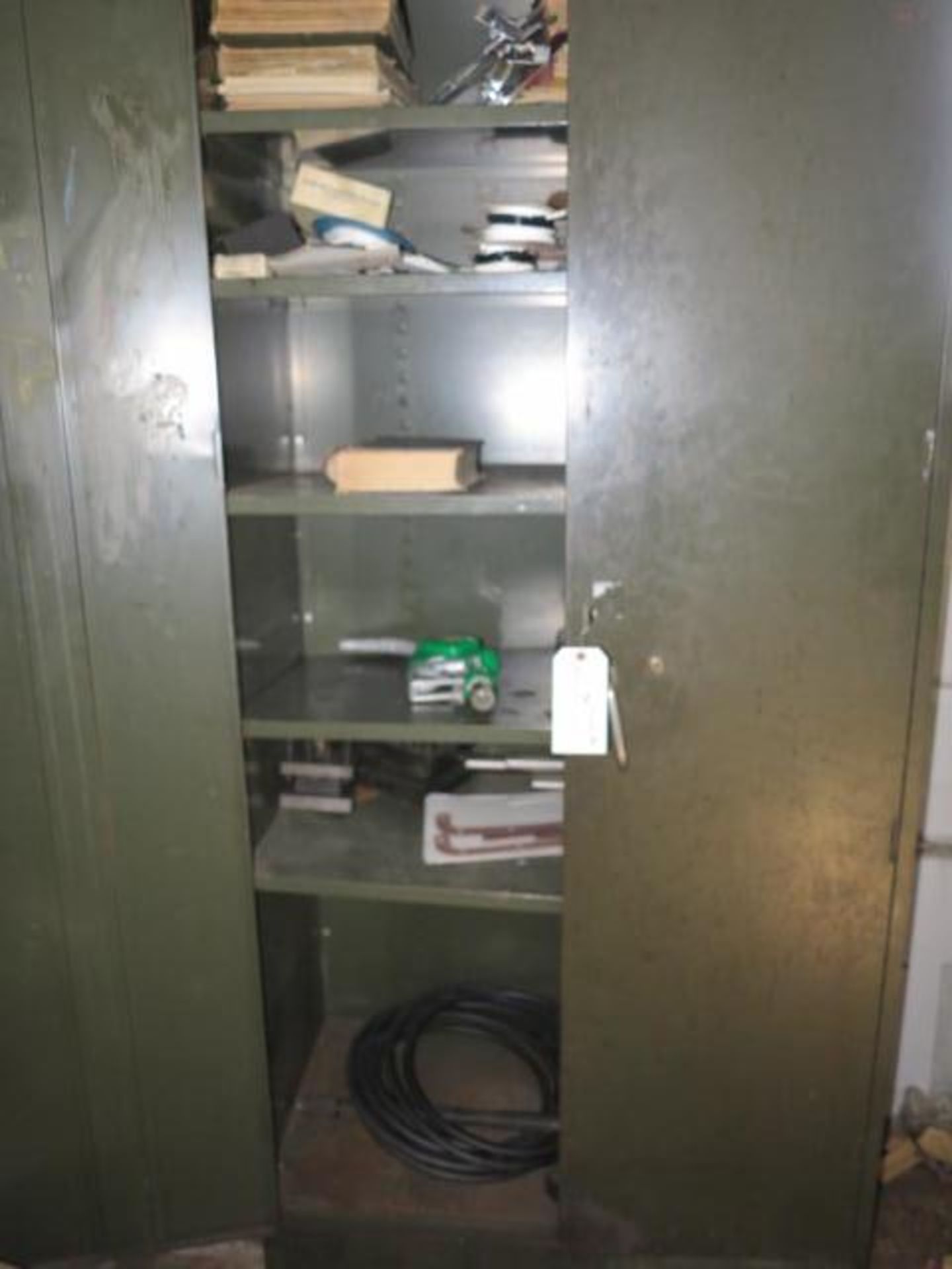 2 Door Storage Cabinet and Contents