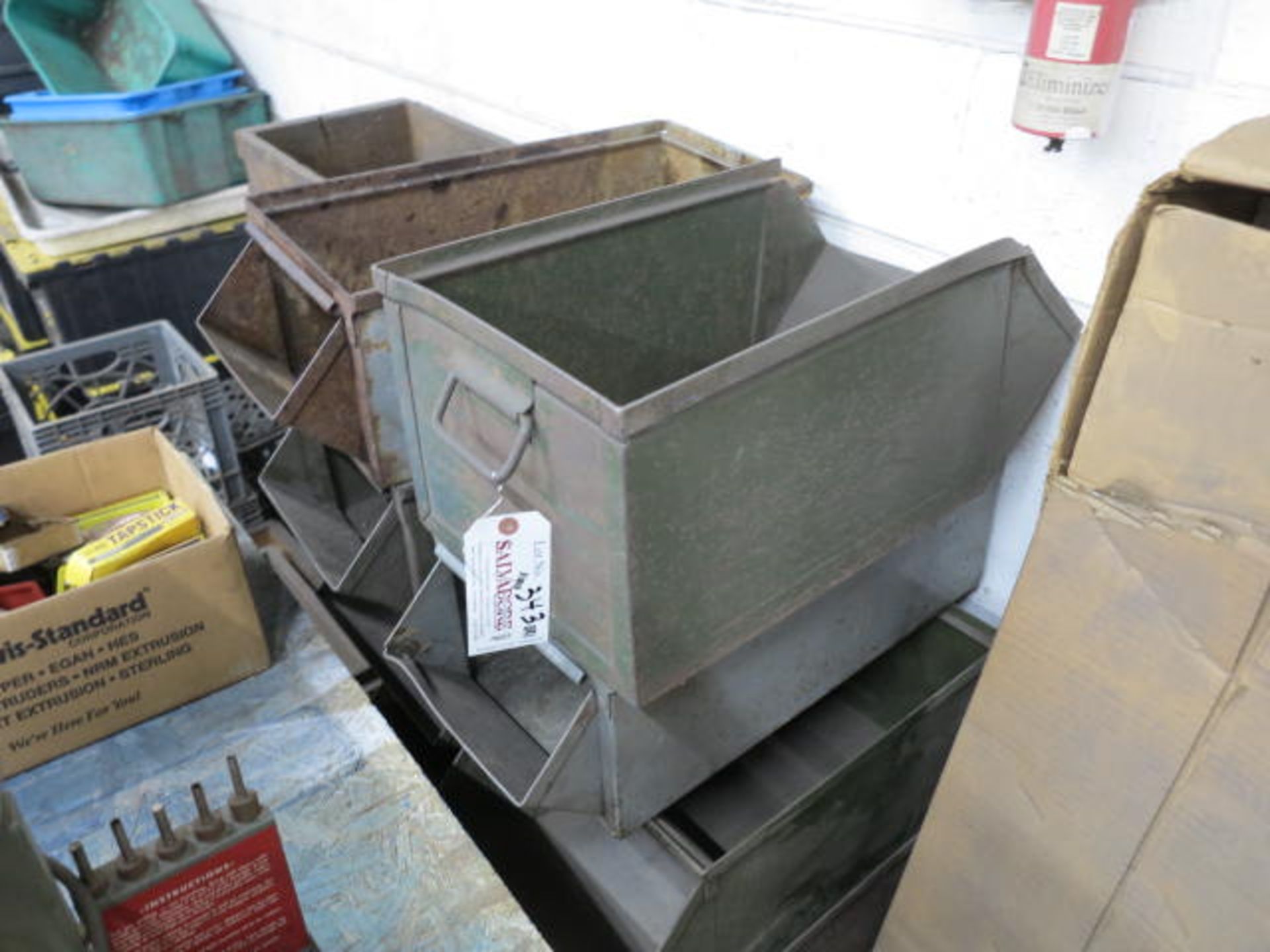Lot Stack Bins and Wooden Boxes