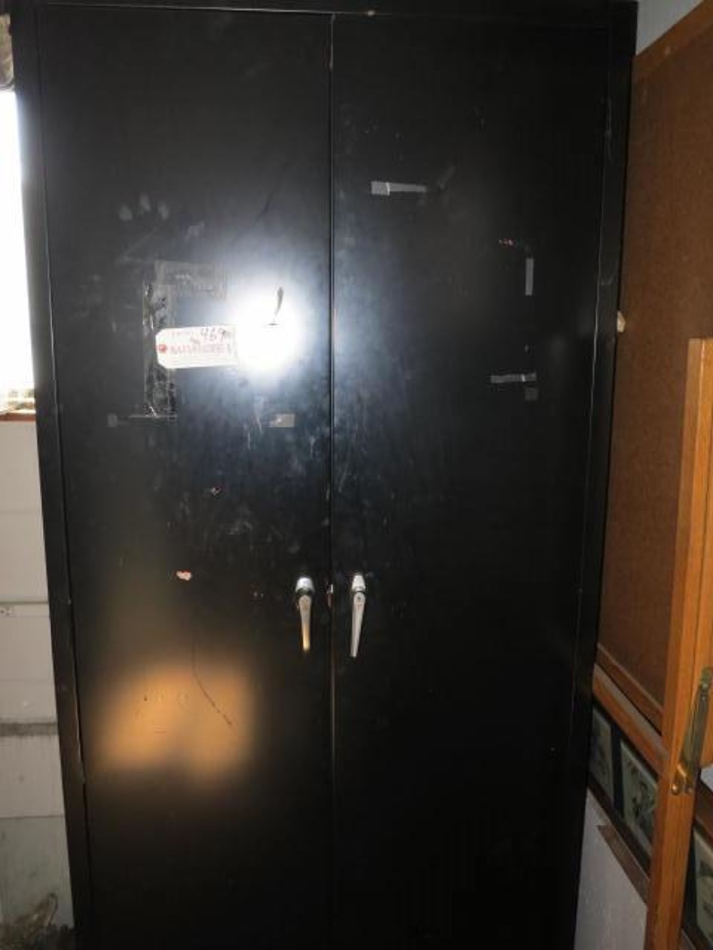 2 Door Storage Cabinet and Contents