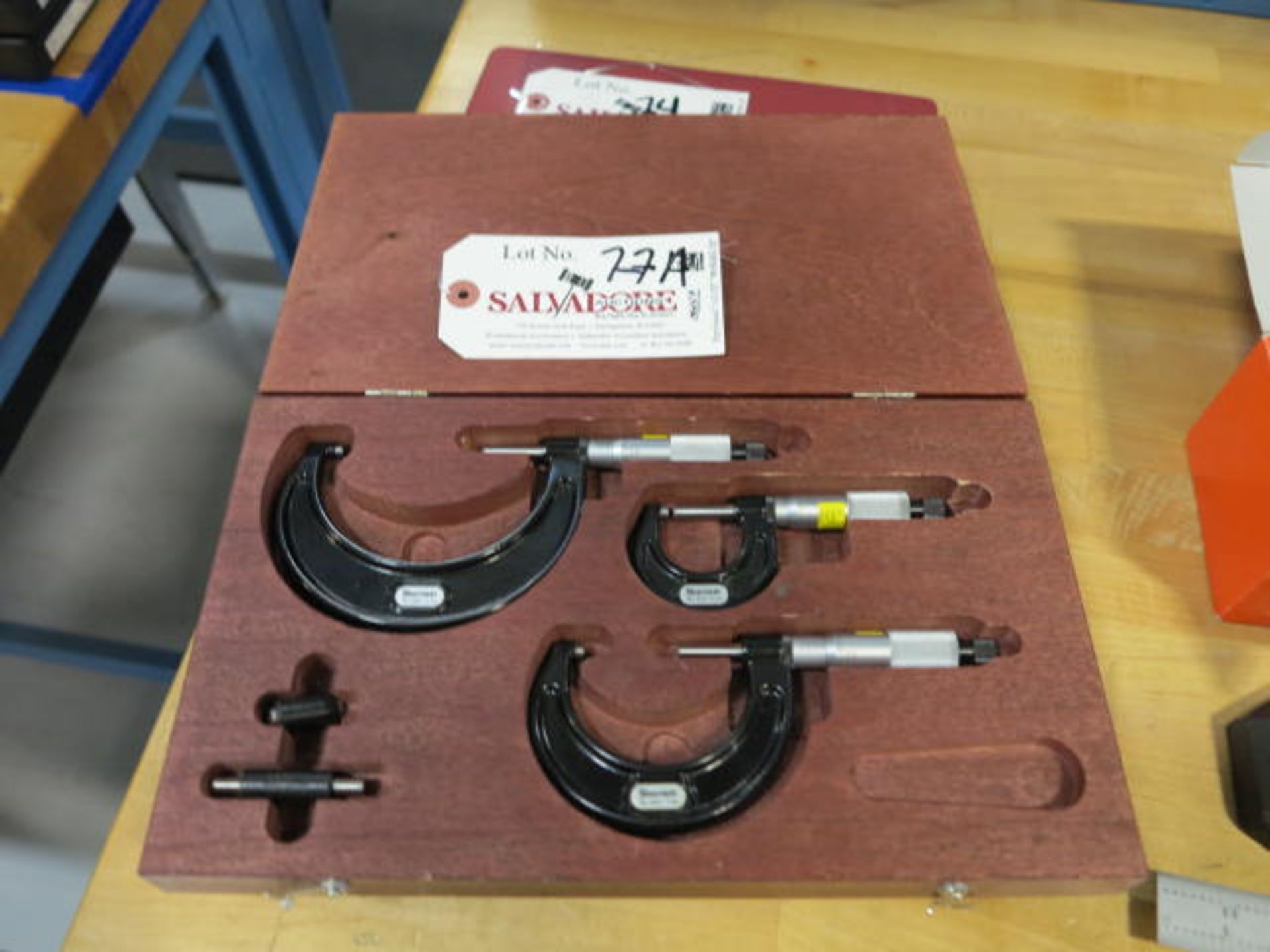 Set of Graduated Micrometers 0-1, 1-2, 2-3