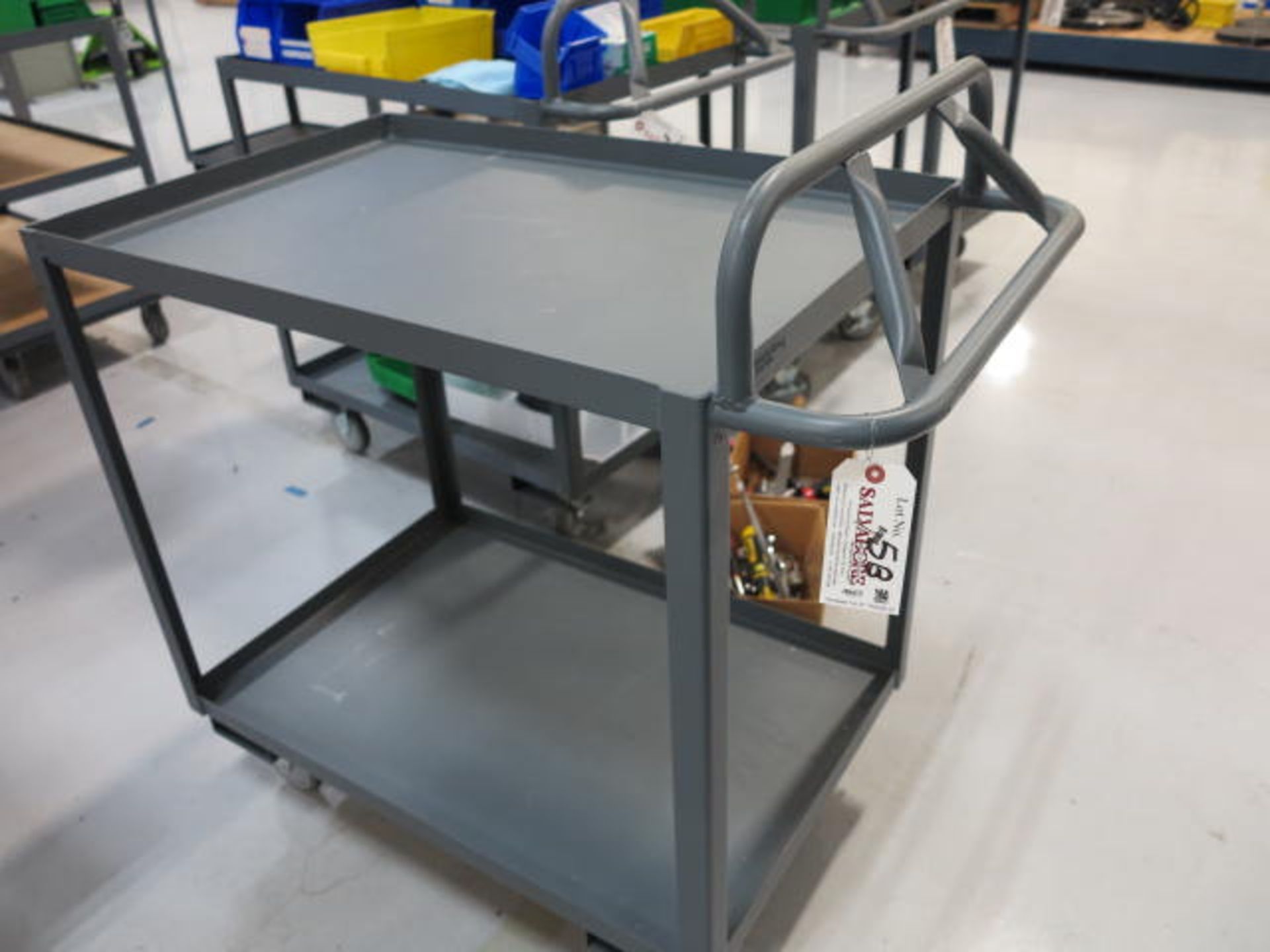 Steel Shop Cart 2' x 3' x 38''