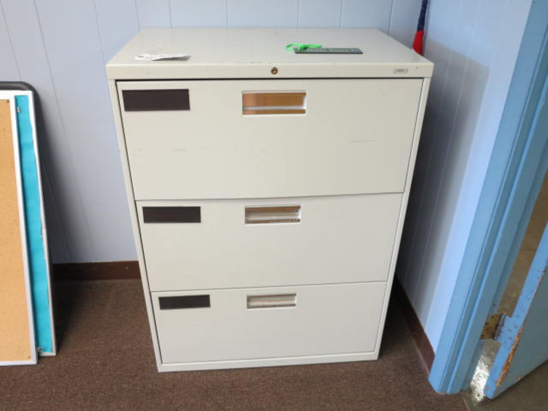 Hon 3 Drawer Vertical Filing Cabinet Located in Room 19