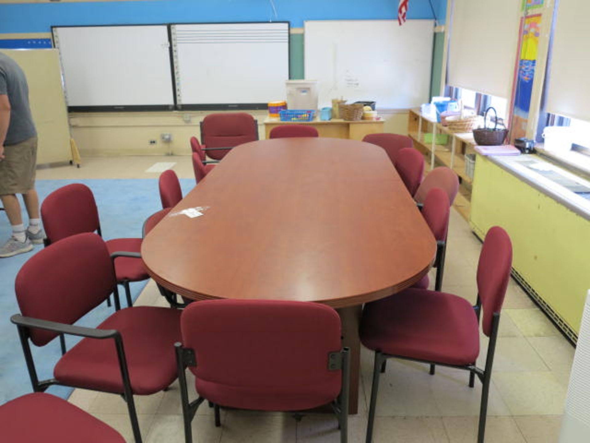 10' Conference Table with (15) Chairs Located in Room 16