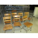 Lot Assorted Industrial Chairs and Stools Located at 12 Sheffield Ave, Newport RI