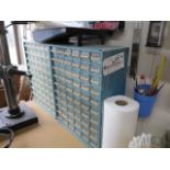 Lot (3) 60 Drawer Storage Cabinets with Miscellaneous Nails, Screws and Miscellaneous Items