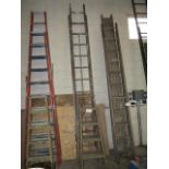 Lot Wood Ladders Located at 93 Macondrey St Cumberland, RI