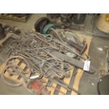 Lot Hooks, Chains and Chain Falls Located at 93 Macondrey St Cumberland, RI