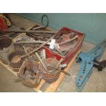 Lot Pipe Bending Equipment and Eye Hooks Located at 93 Macondrey St Cumberland, RI