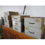Lot (9) Wood Boxes Located at 93 Macondrey St Cumberland, RI