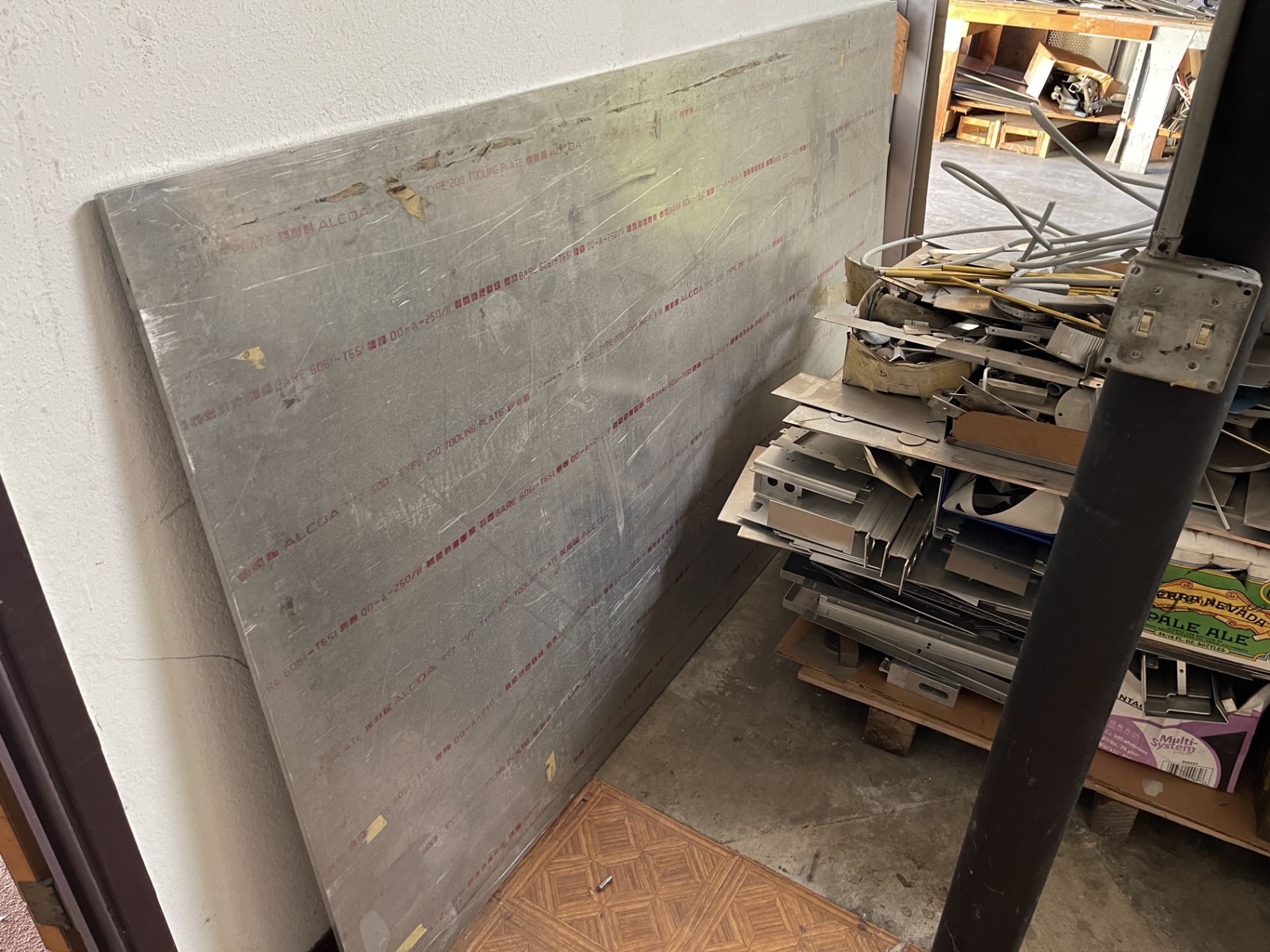 Three pallets of scrap metal mixed aluminum mostly and one aluminum plate 48" x 84" x 1/2" - Image 3 of 4