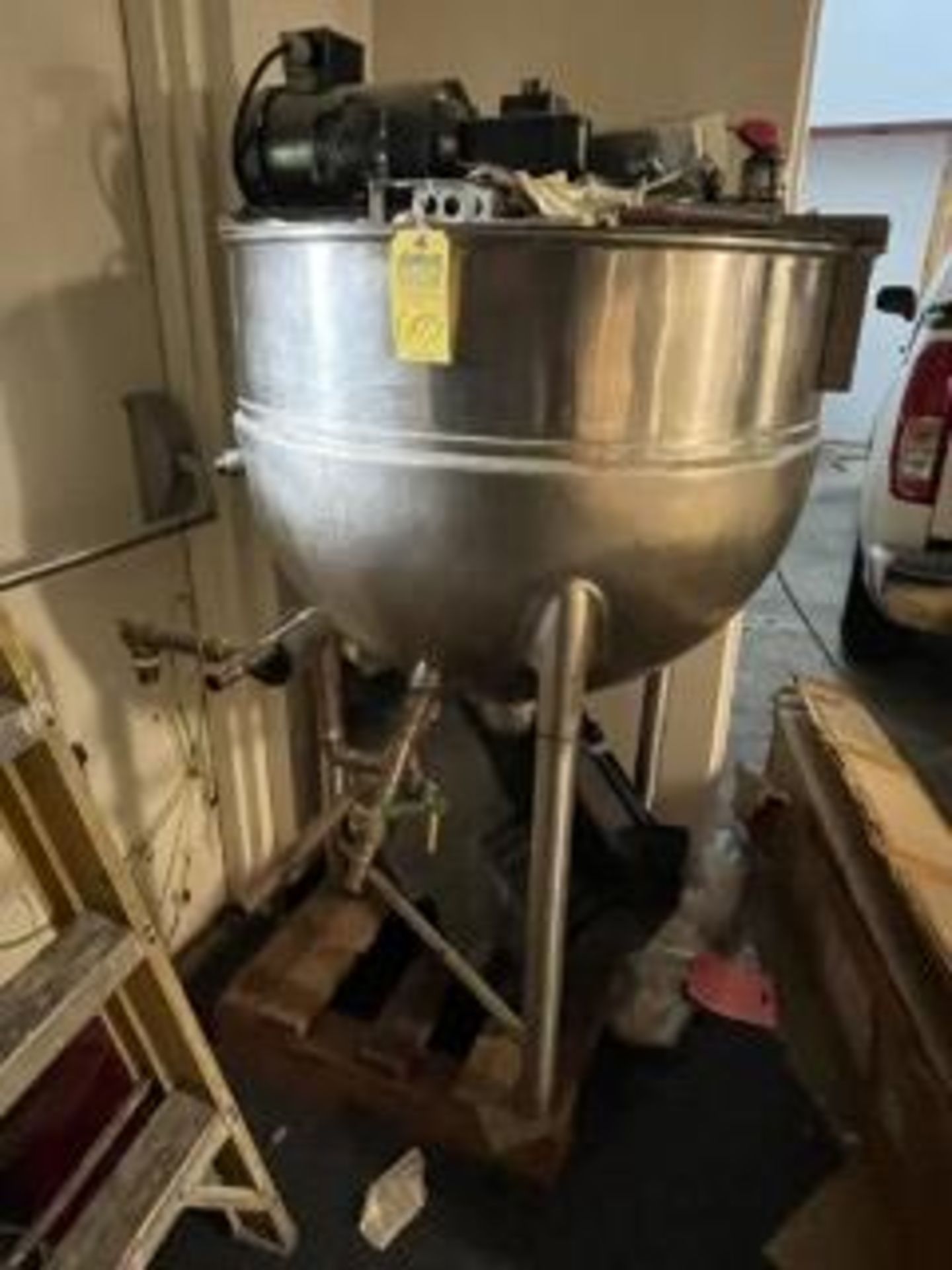 STAINLESS STEEL VAT WITH MOTOR