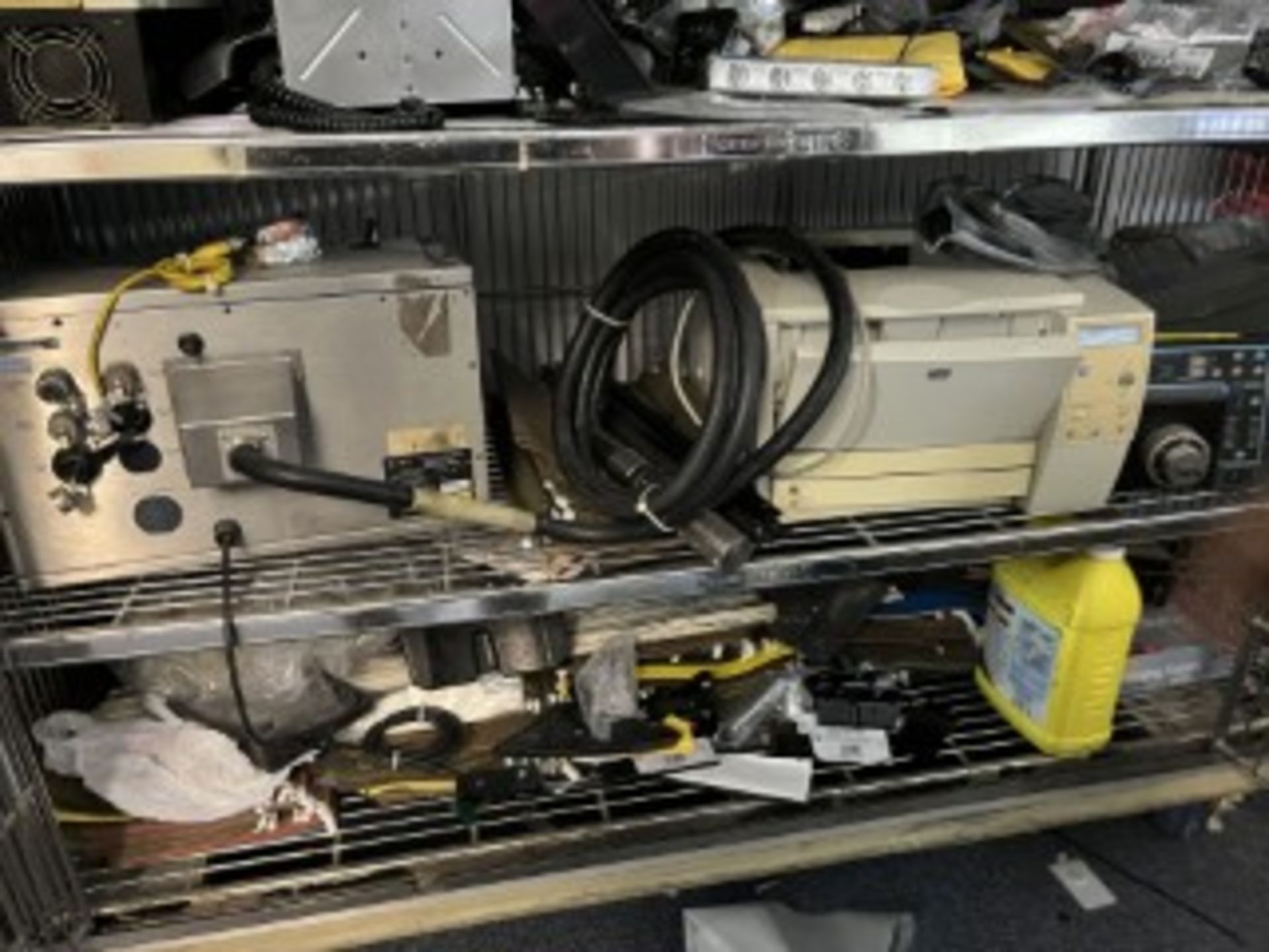 LOT CONTENTS OF CAGE - PRINTERS, ANALYZERS, LIGHTING, HOSES, ETC - Image 3 of 5