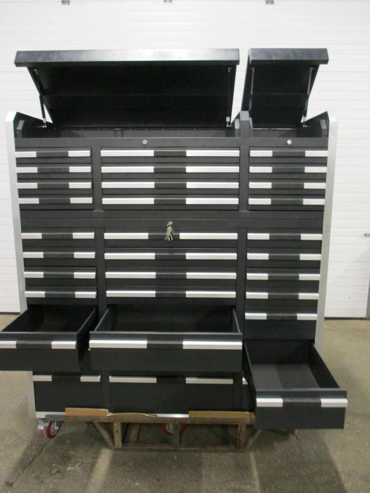 Lista Style Smooth Rolling Mechanic Cabinet with 33 Drawers - complete with lock & keys with 2 X - Image 2 of 2